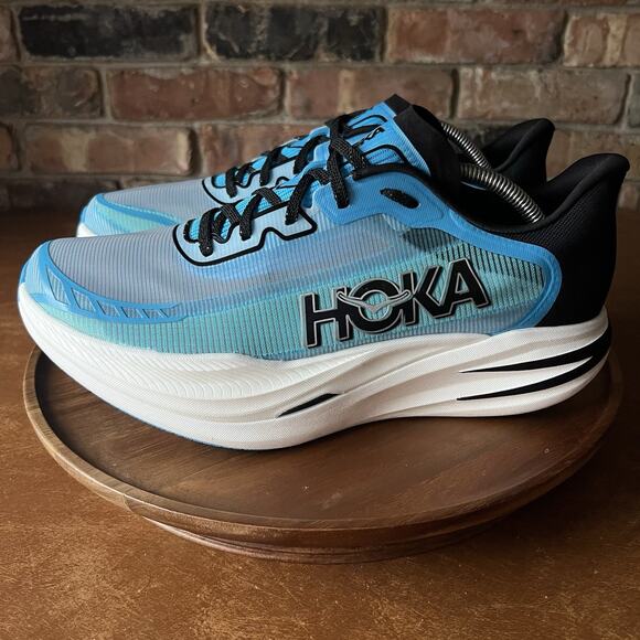 Hoka One One Cielo X1 2.0 Men's 12 Blue Carbon Plate Racing Running Shoes - Picture 10 of 16